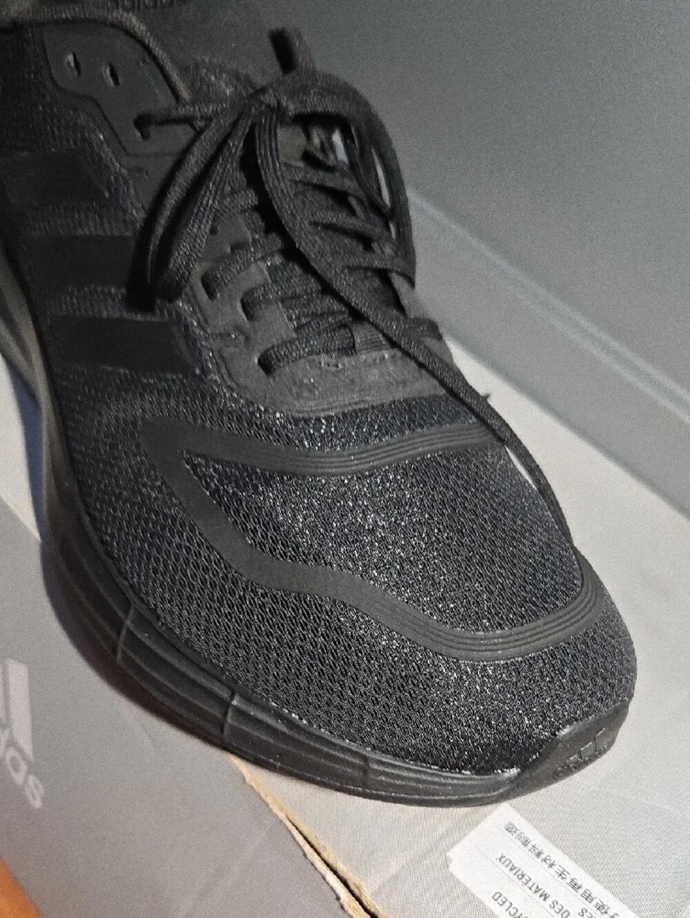 adidas Men's All-Black Cushioned Athletic Sneakers Nwb Size 9 1/2